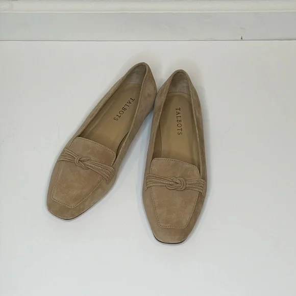 Talbots Tan Suede Loafers - Picture 1 of 4